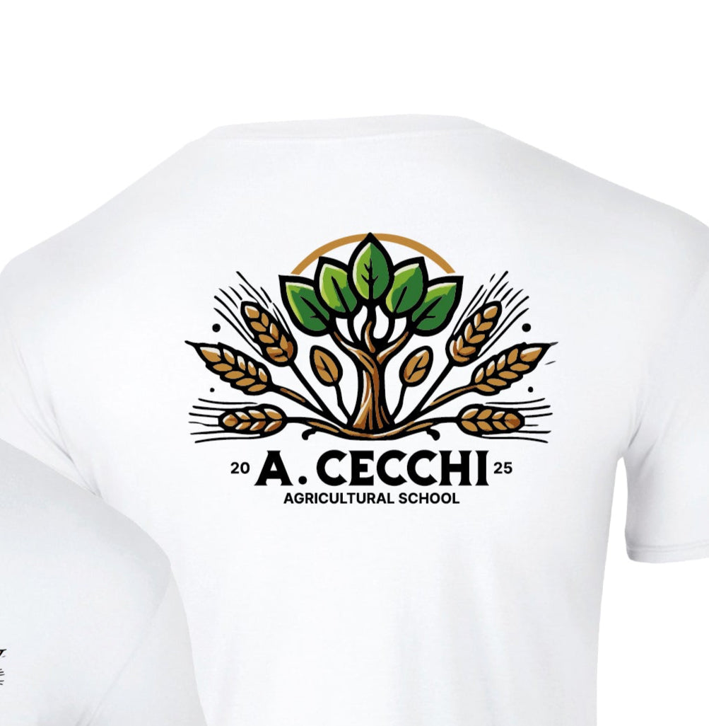 LIMITED EDITION 2025 - T-shirt bianca "CECCHI AGRICOLTURA"
