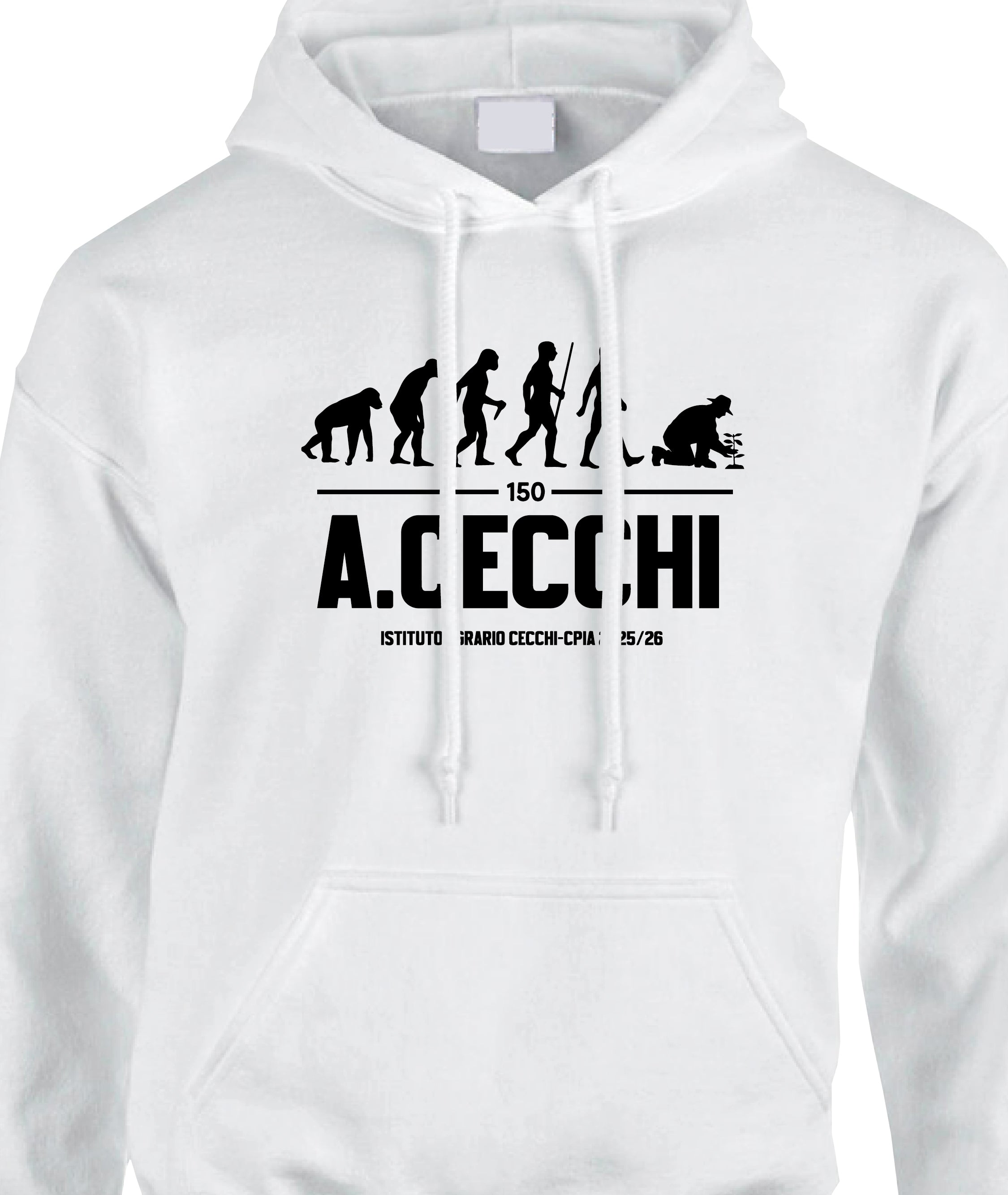 LIMITED EDITION 2026 - Felpa con Cappuccio Bianca